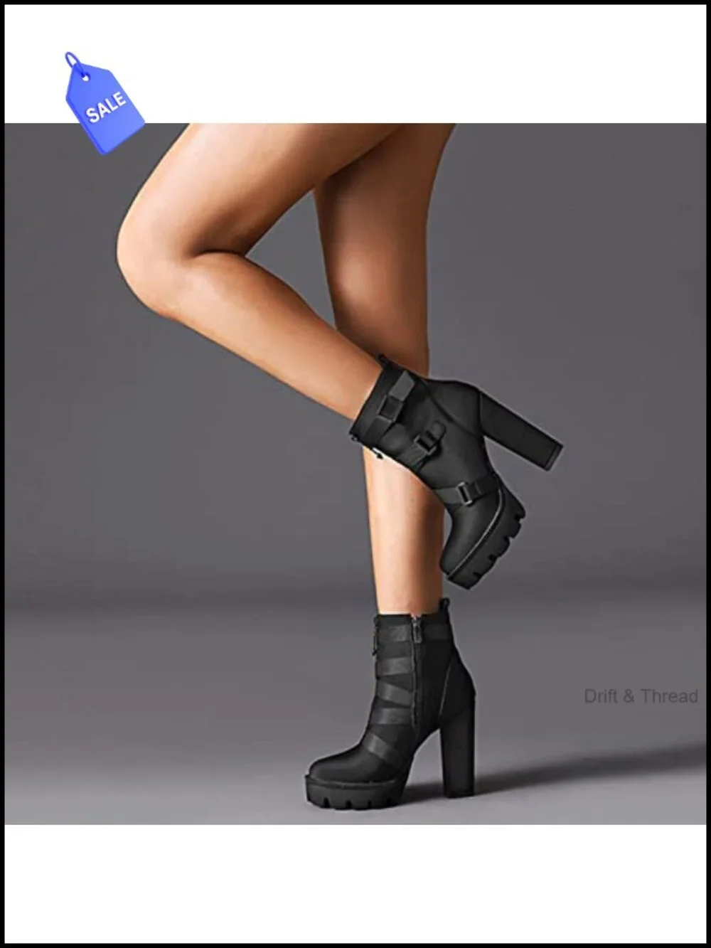 Platform Lace Up High Heel Combat Booties